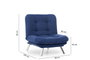 Atelier Del Sofa Misa Solo - Sofá de 1 plaza - Azul marino